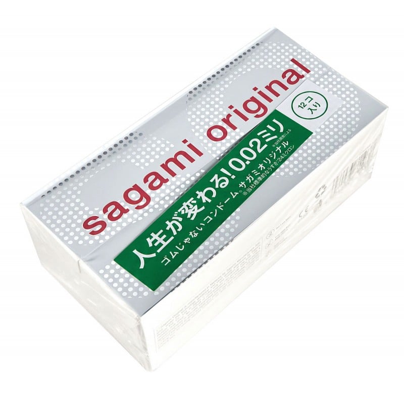 Презервативы Sagami Original 0.02 Полиуретановые 12шт (190мм, 58мм, 0,02) 