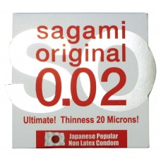 Презервативи Sagami Original 0.02 Полиуретанові (190мм, 58мм, 0,02) 1шт