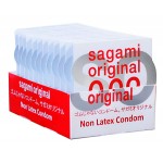 Презервативы Sagami Original 0.02 Полиуретановые 12шт (12 пачек по 1шт)