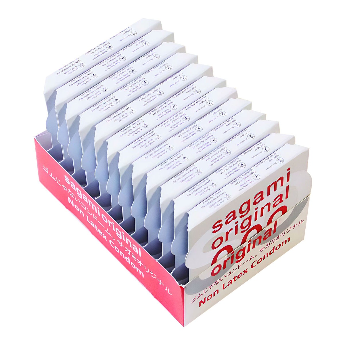 Презервативы Sagami Original 0.02 Полиуретановые 12шт (12 пачек по 1шт)