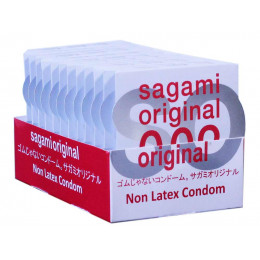 Презервативы Sagami Original 0.02 Полиуретановые 12шт (12 пачек по 1шт)