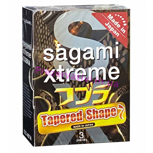 Презервативы Sagami Xtreem Cobra особой формы 3шт - Фото№1