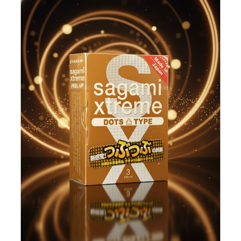 Презервативи Sagami Xtreem FeelUp (3шт) крапкові