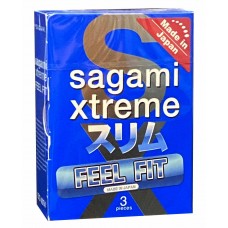 Презервативи Sagami Xtreem FEEL FIT 3шт що плотно облягають