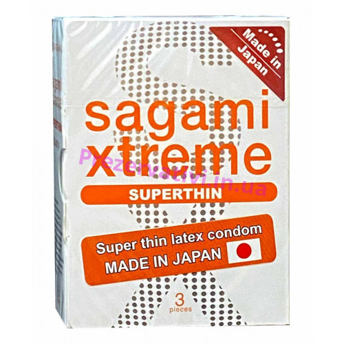 Презервативы Sagami Xtreem SuperThin супертонкие 3шт - Фото№1