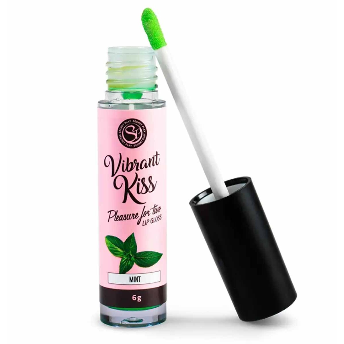 Блеск для губ- жидкий вибратор SecretPlay LIP GLOSS Vibrant Kiss Mint 6мл⚡️Prezervativi.in.ua