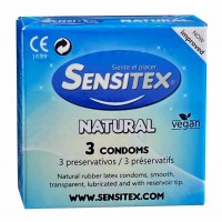 Презервативи Sensitex Natural 3шт веганські