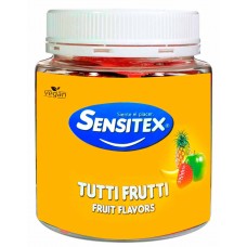 Презервативы Sensitex Tuttifrutti 15шт ароматизированные разноцветные