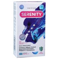 Презервативи Serenity 3in1 Anatomic анатомічні точки і ребра 10шт