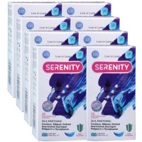 Блок презервативов Serenity 3in1 Anatomic анатомические точки и рёбра 80шт (8 пачек по 10шт)