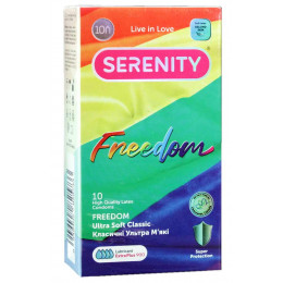 Презервативы Serenity Freedom с обильной смазкой 10шт 