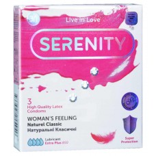 Презервативи Serenity Womans feeling класичні 3шт (срок 07/2025)