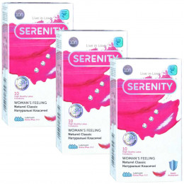 Презервативы Serenity Womans feeling классические 30шт (3 пачки по 10шт)