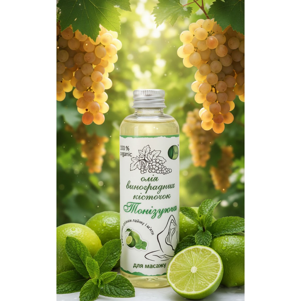 Масло Шелси Тонизирующее для интимного массажа Лайм и мята 100мл