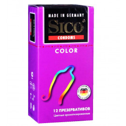 Презервативы Sico Color Цветные ароматизированные №12