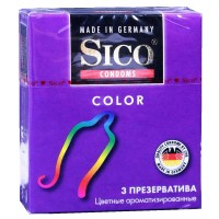 Презервативи Sico Color Кольорові ароматизовані 3шт