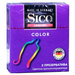 Презервативы Sico Color Цветные ароматизированные 3шт