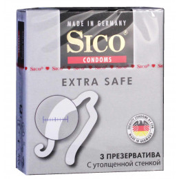 Презервативы Sico Extra Safe с утолщённой стенкой для анального секса №3