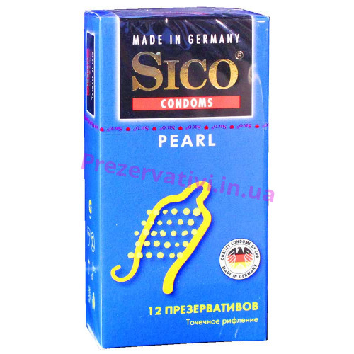 Презервативы Sico pearl Точечное рифление 12шт - Фото№1