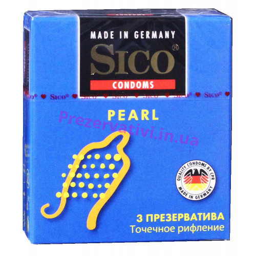 Презервативы Sico pearl Точечное рифление №3 - Фото№1