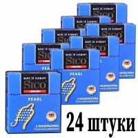 Презервативи Sico pearl Точкове рифлення №24 (8 пачок по 3шт)