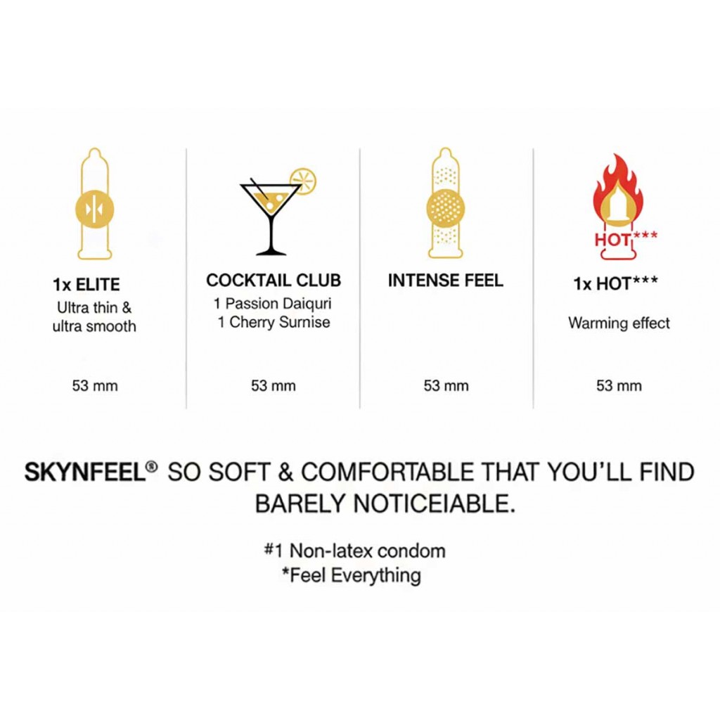 Презервативи SKYN 5 Senses+ 25шт (5 пачок по 5шт)