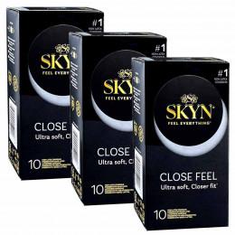 Презервативы SKYN Close Feel облегающие безлатексные 30шт (EN) (3 пачки по 10шт)