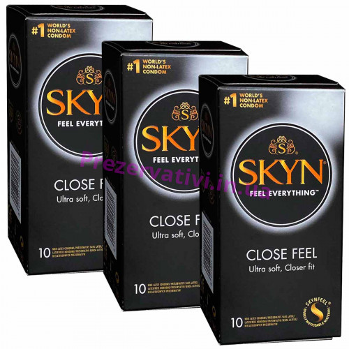 Презервативы SKYN Close Feel облегающие безлатексные 30шт (PL) (3 пачки по 10шт) - Фото№1