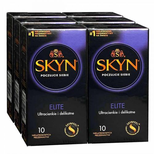 Презервативи SKYN Elite супертонкі безлатексні 60шт (6 пачок по 10шт) (PL) - Фото№1