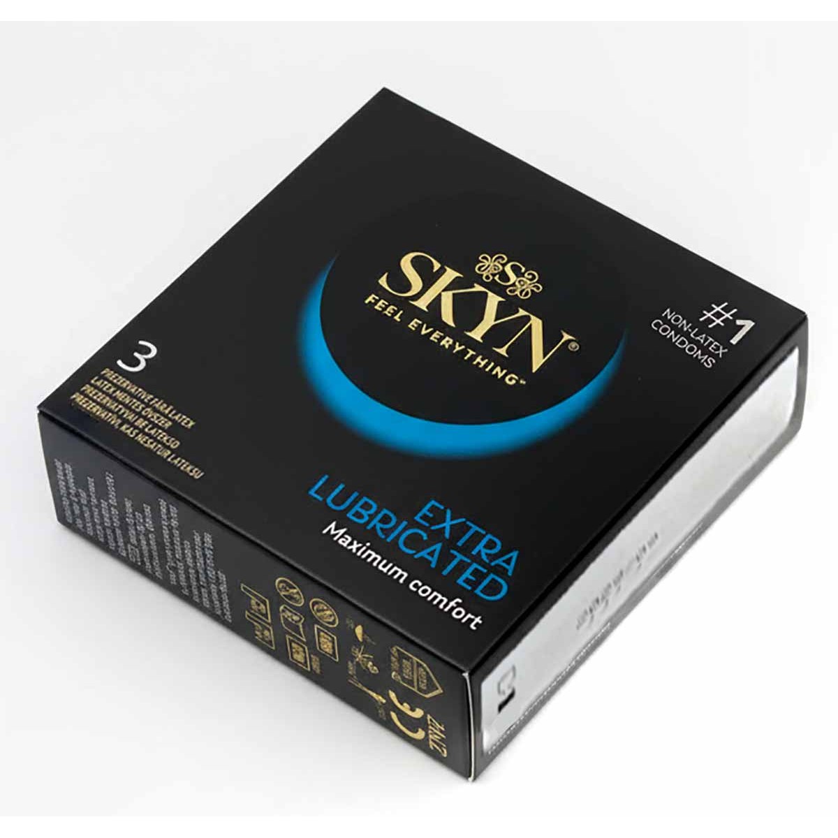 Презервативы SKYN Extra Lubricated безлатексные с обильной смазкой 3шт (PL)