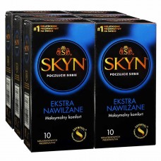 Презервативи SKYN Extra Lubricated безлатексні з додатковою змазкою 60шт (6 пачок по 10шт) (PL)