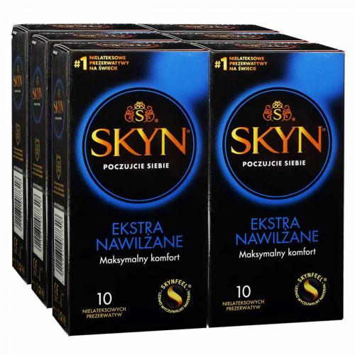 Презервативи SKYN Extra Lube суперзволожені безлатексні 60шт (6 пачок по 10шт) PL - Фото№1