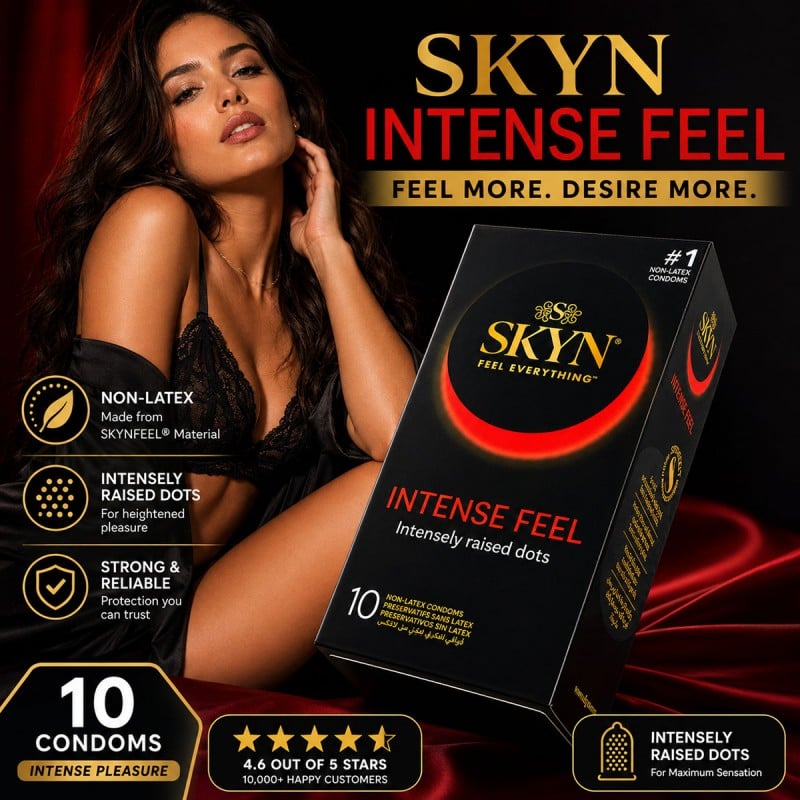 Презервативы SKYN Intense Feel точечные безлатексные 10шт