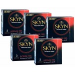 Презервативи SKYN Intense Feel крапкові безлатексні 15шт (5 пачок по 3шт) (PL)