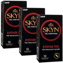 Презервативы SKYN Intense Feel точечные безлатексные 30шт (3 пачки по 10шт) (PL)