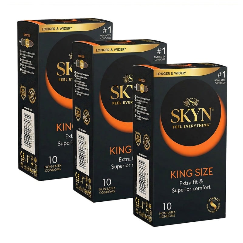 Презервативы SKYN Large (King size) 30шт (3 пачки по 10шт) большие безлатексные 
