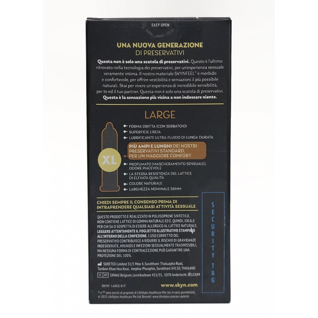 Презервативы SKYN Large 8 шт. – Большой размер и комфорт
