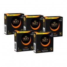 Презервативы SKYN Large большие безлатексные 15шт (5 пачек по 3шт)