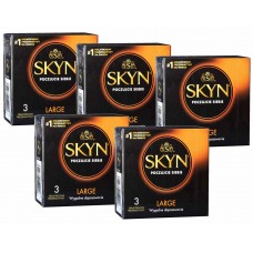 Презервативи SKYN Large великі безлатексні 15шт (5 пачок по 3шт) (PL)