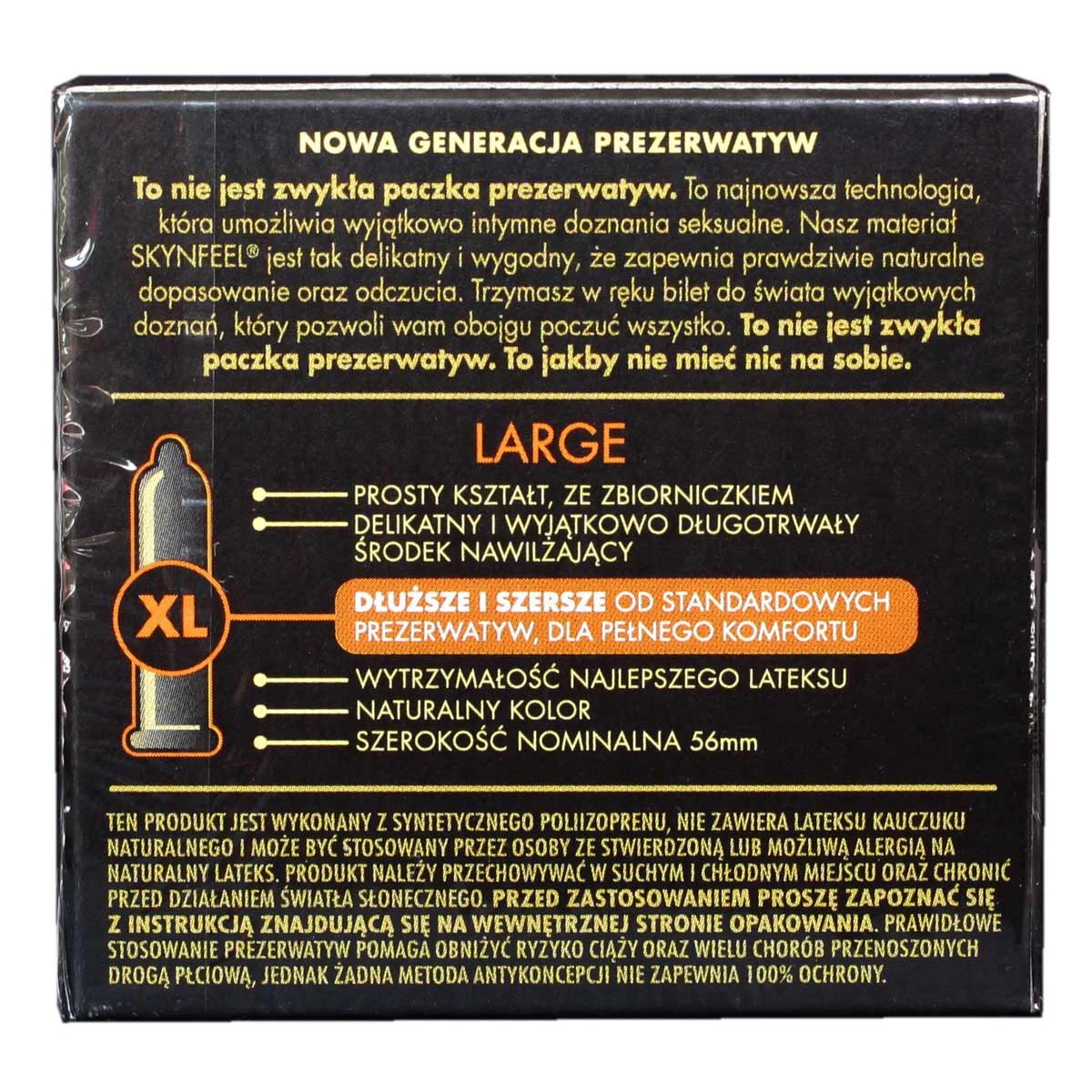 Презервативы SKYN Large (King size) большие безлатексные 3шт 