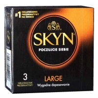 Презервативи SKYN Large (King size) великі безлатексні 3шт (PL)