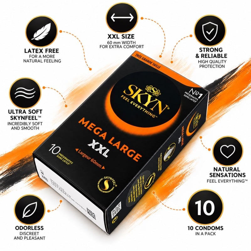 Презервативы SKYN MEGA Large 10 шт – Огромный размер