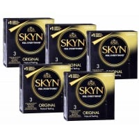 Презервативи SKYN Original 15шт (5 пачок по 3шт) (термін 09.2024)