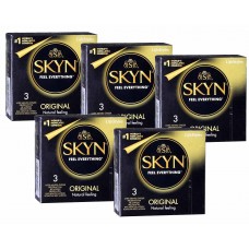 Презервативи SKYN Original 15шт (5 пачок по 3шт) (термін 09.2024)