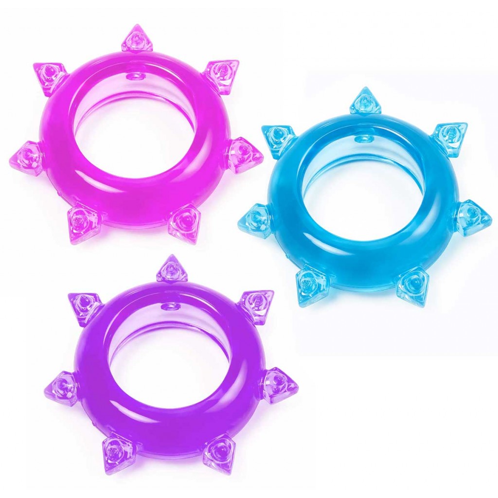 Ерекційне кільце Tryst BLOOM RING з шипами 1шт⚡️Prezervativi.in.ua