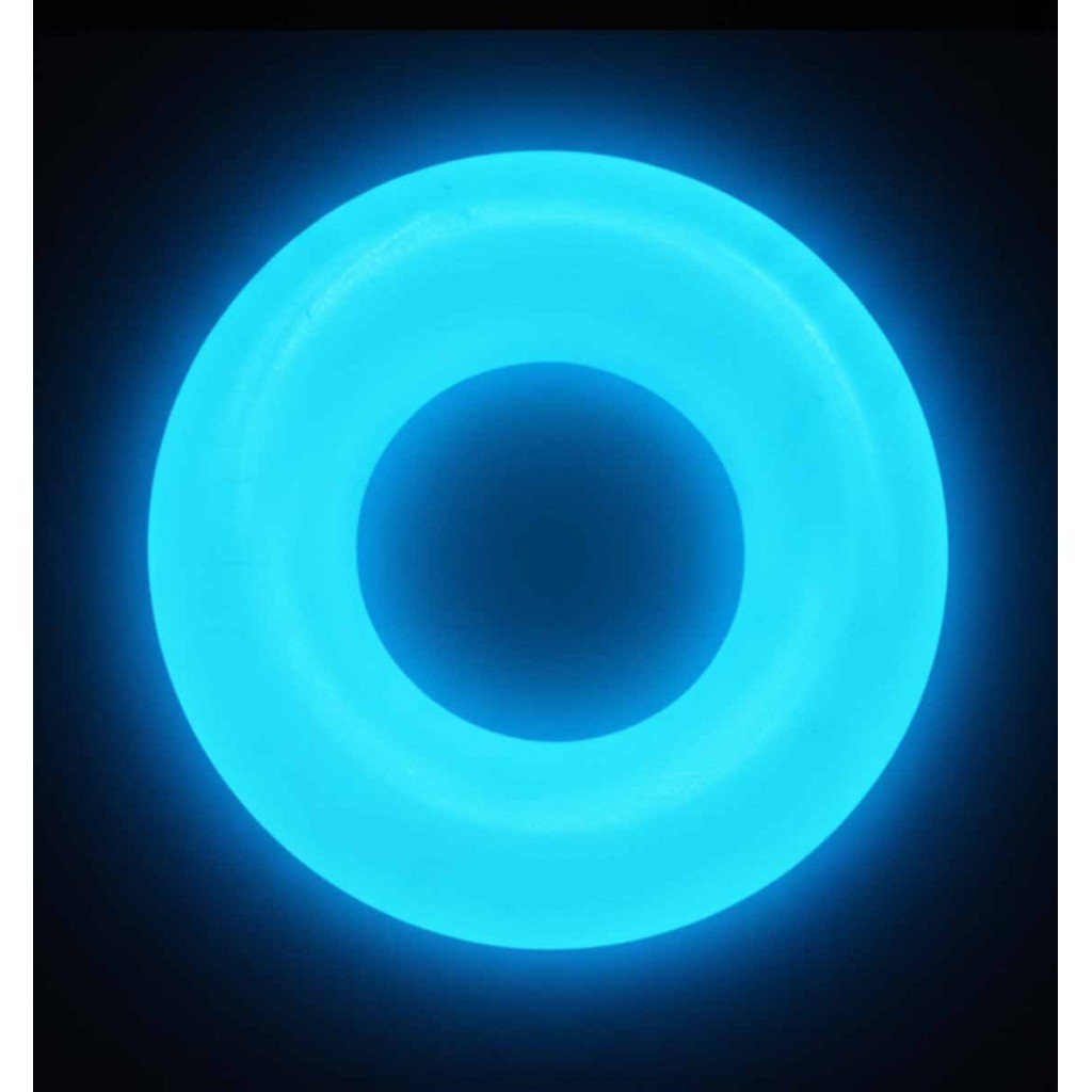 Ерекційне кільце Tryst NEON BLUE RING що світиться 1шт⚡️Prezervativi.in.ua