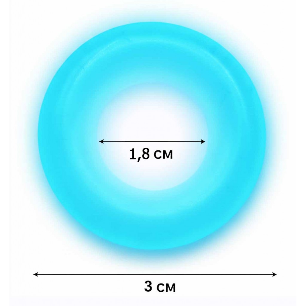 Ерекційне кільце Tryst NEON BLUE RING що світиться 1шт⚡️Prezervativi.in.ua