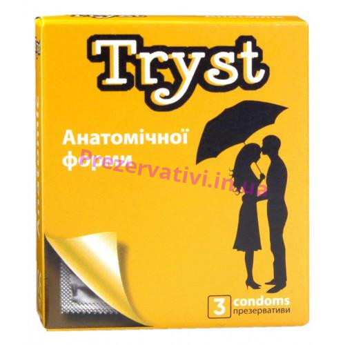 Презервативы TRYST Anatomic анатомические 3шт - Фото№1