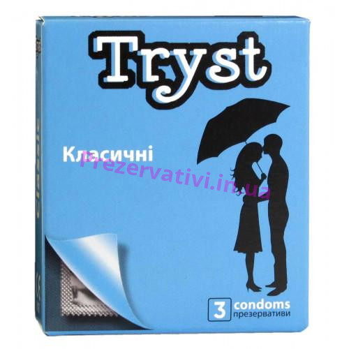 Презервативы TRYST Classic классические 3шт - Фото№1