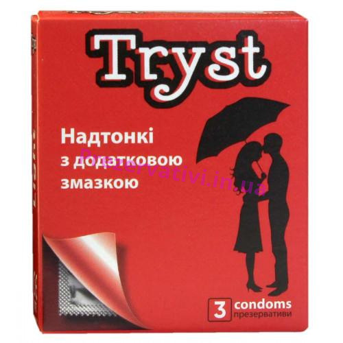 Презервативы TRYST Light тонкие 3шт - Фото№1